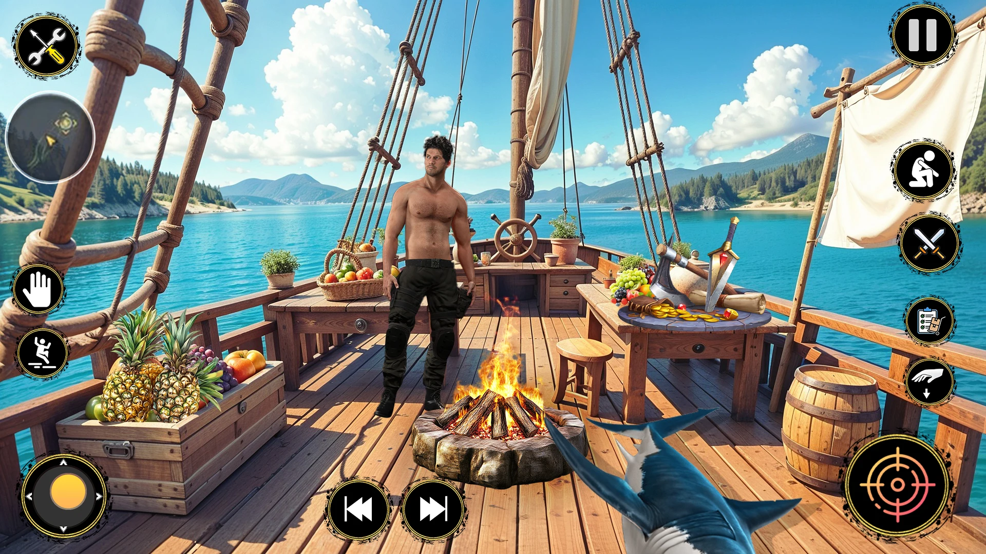 Wasteland Ocean Survival RPG screenshot