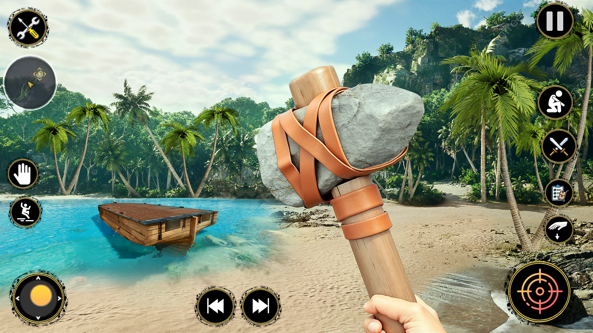 Wasteland Ocean Survival RPG screenshot