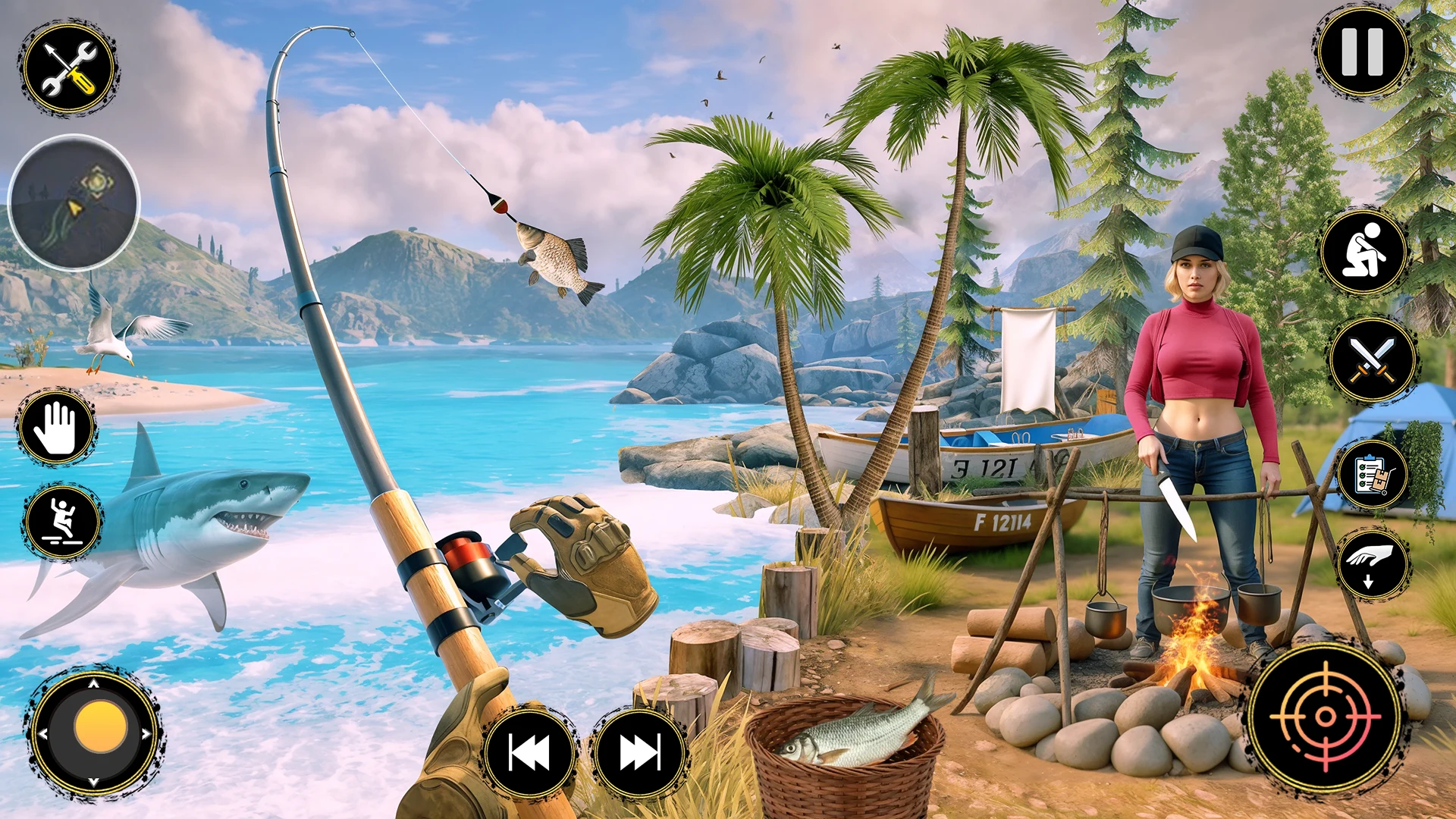Wasteland Ocean Survival RPG screenshot